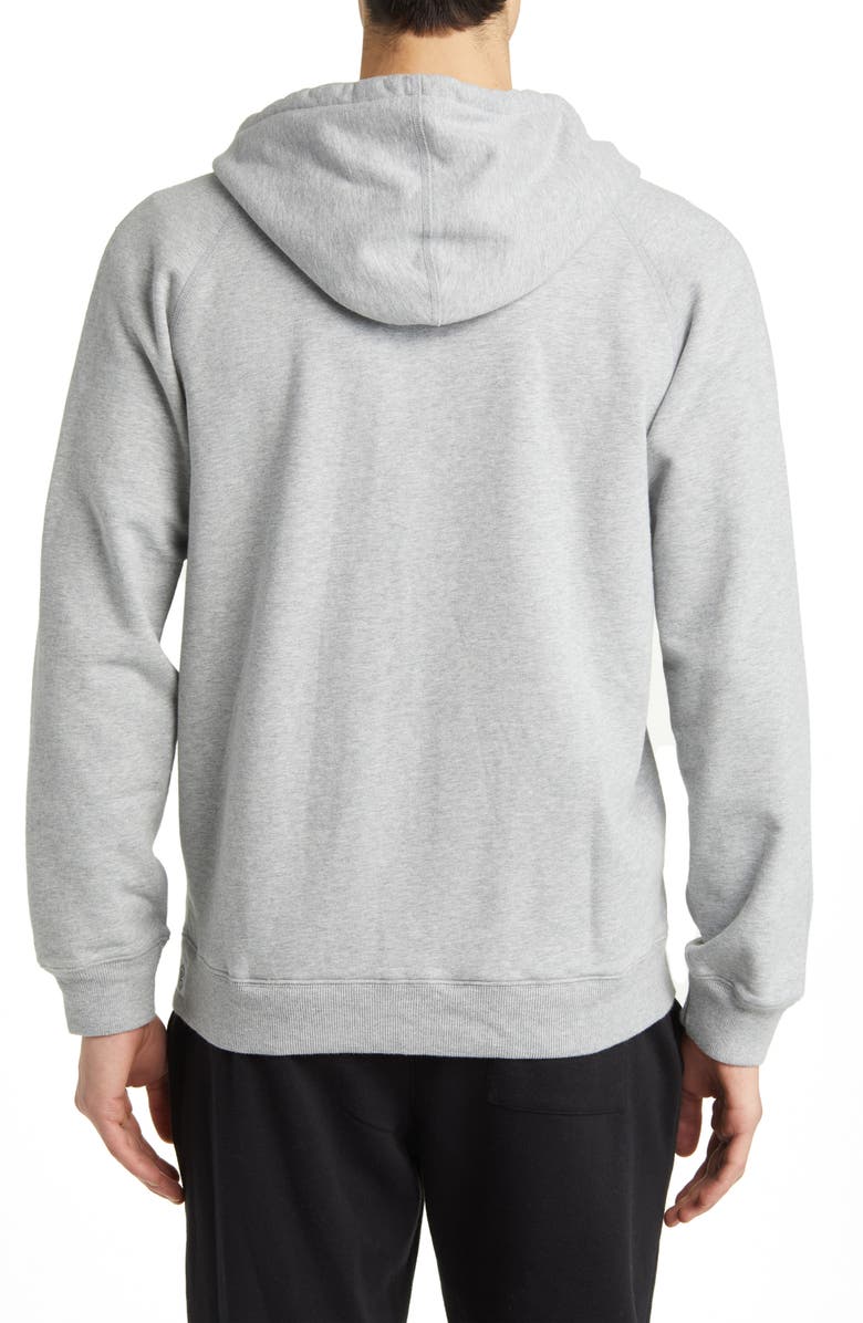 Reigning Champ Midweight Terry Classic Full Zip Hoodie, Alternate, color, Heather Grey
