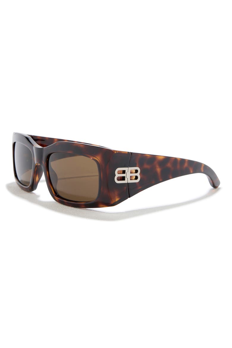 Rectangular Sunglasses, Alternate, color, HAVANA HAVANA BROWN