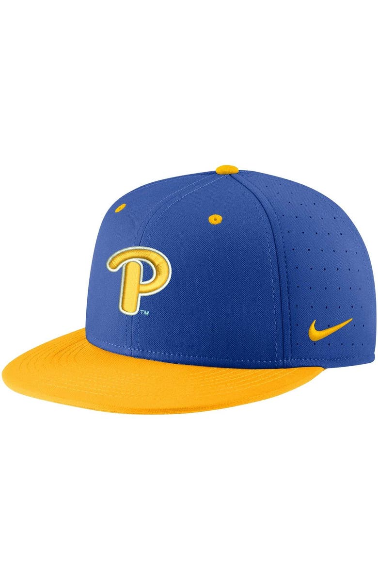 Nike Men's Nike Royal Pitt Panthers Aero True Baseball Performance Fitted Hat, Alternate, color, 