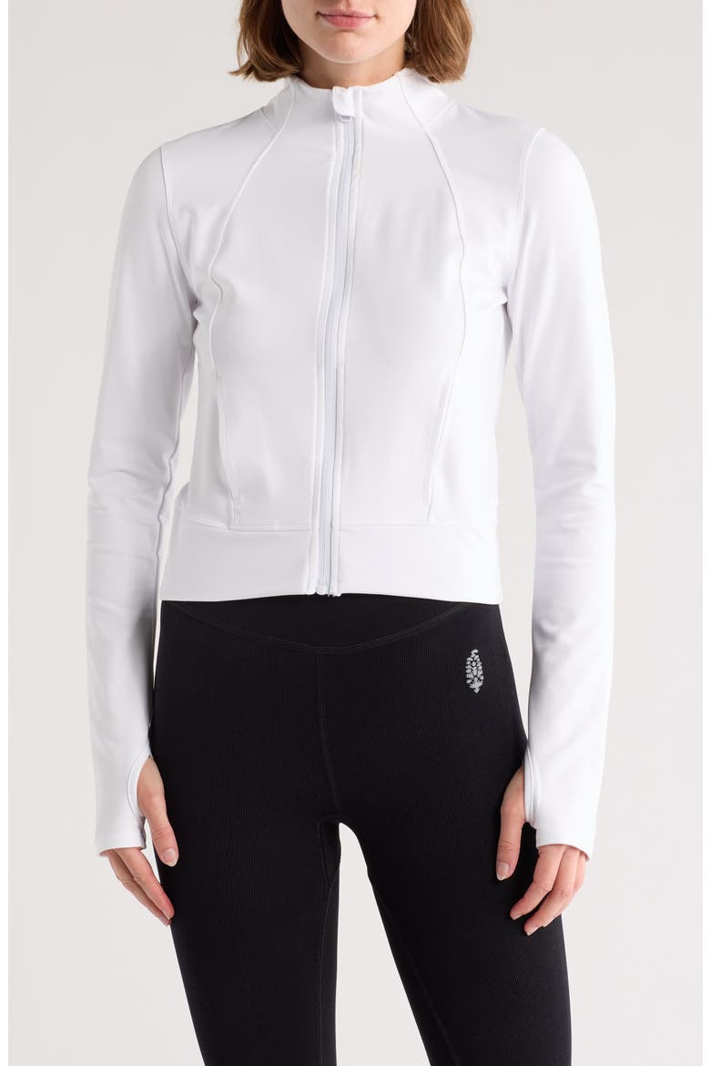 Lux Crosstrain Every Day Zip Jacket, Main, color, WHITE