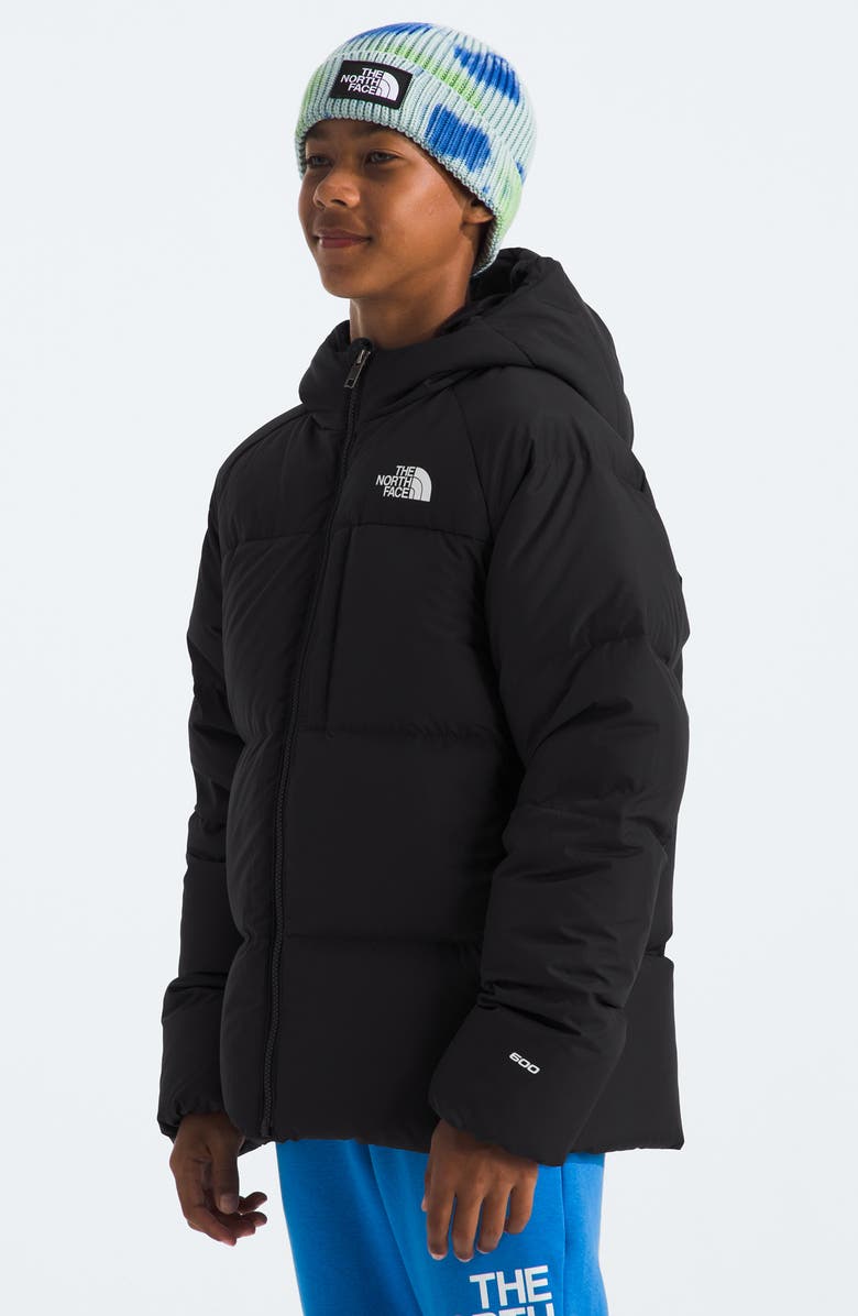 The North Face Kids' North 600-Fill-Power Down Hooded Jacket, Alternate, color, Tnf Black