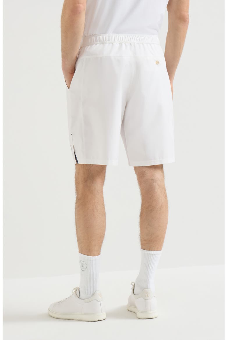 Nylon Bermuda shorts, Alternate, color, White