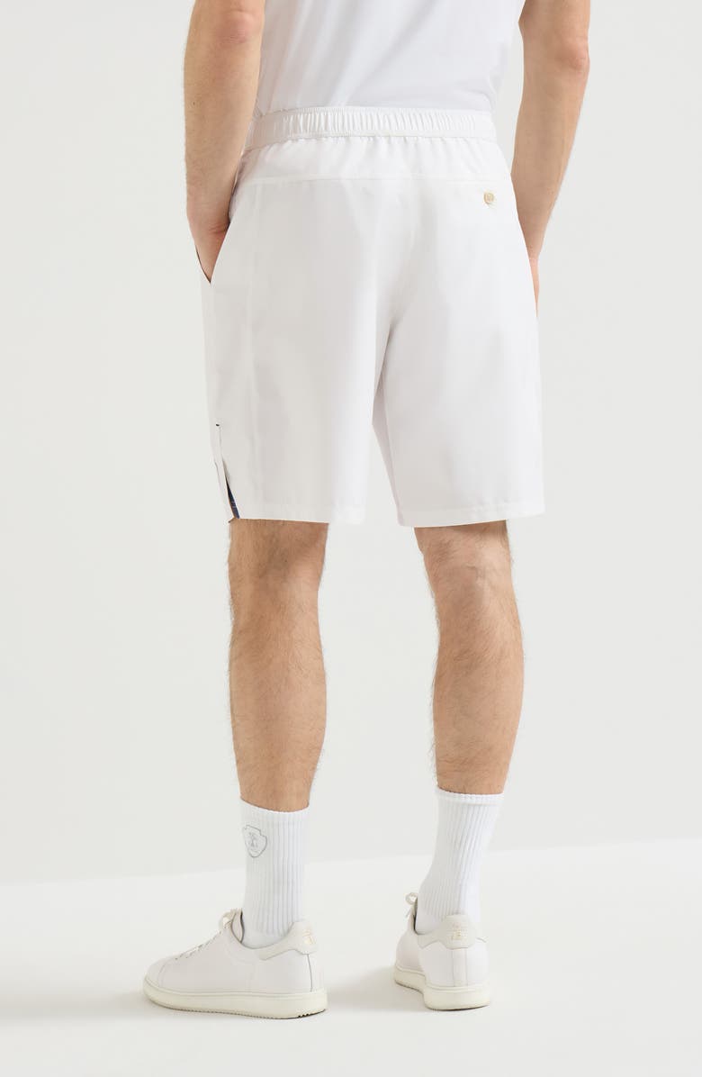 Brunello Cucinelli Nylon Bermuda shorts, Alternate, color, White