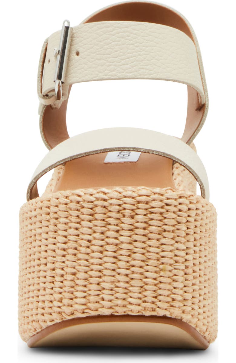 Steve Madden Sunset Platform Wedge Sandal, Alternate, color, Bone Leather