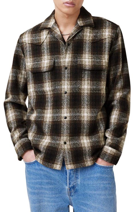 Alvar Plaid Relaxed Button-Up Shirt