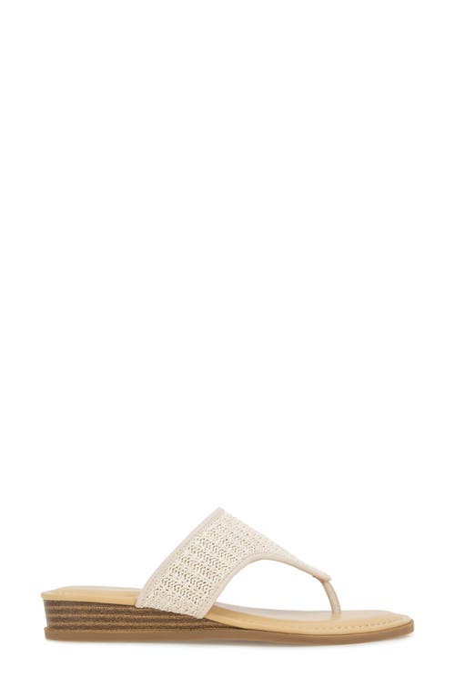 Kensie Abigail Woven Sandal In Off White