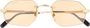 Cartier 54mm Frameless Sunglasses