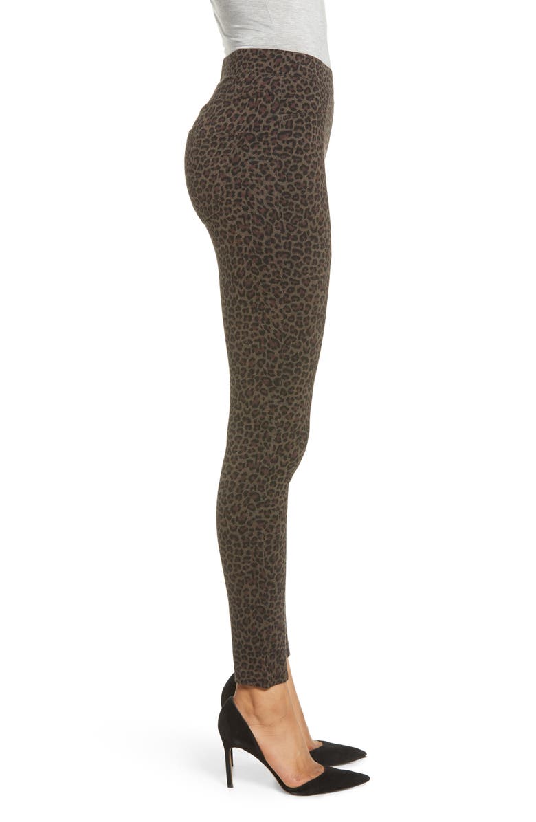BLANKNYC Leopard Print Pull-On Skinny Pants, Alternate, color, 
