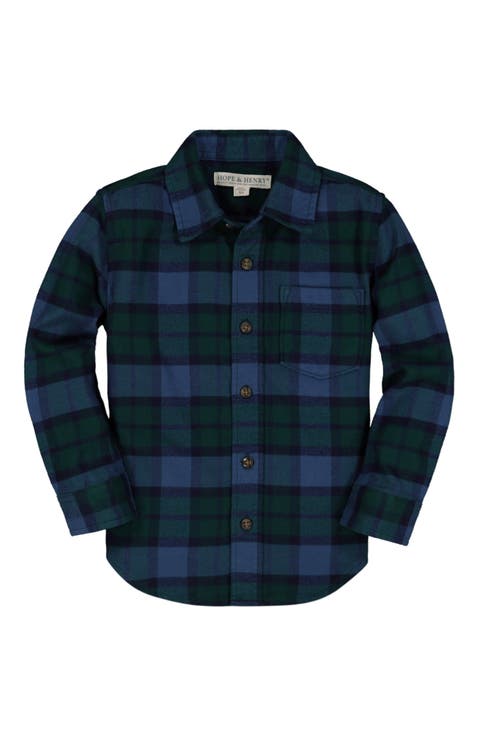 Baby Boys' Organic Flannel Shirt, Infant
