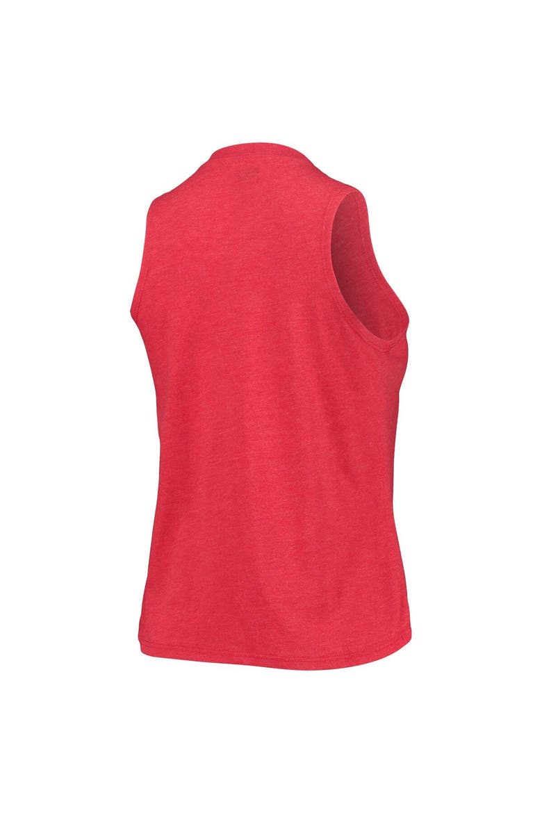 Women's Concepts Sport Heathered Red/Heathered Black Chicago Bulls Tank Top & Pants Sleep Set, Alternate, color, Heather Red