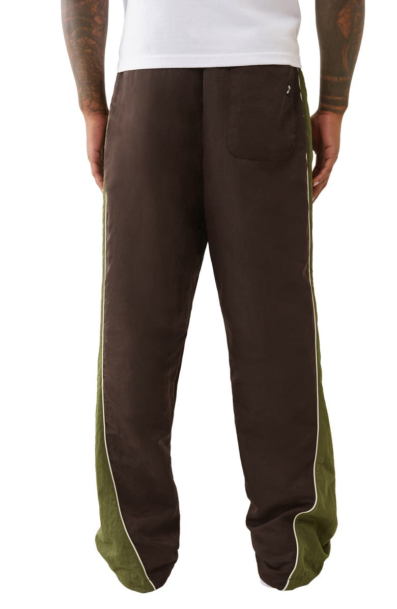True Religion Colorblock Joggers, Alternate, color, Dark Brown / Kalamata