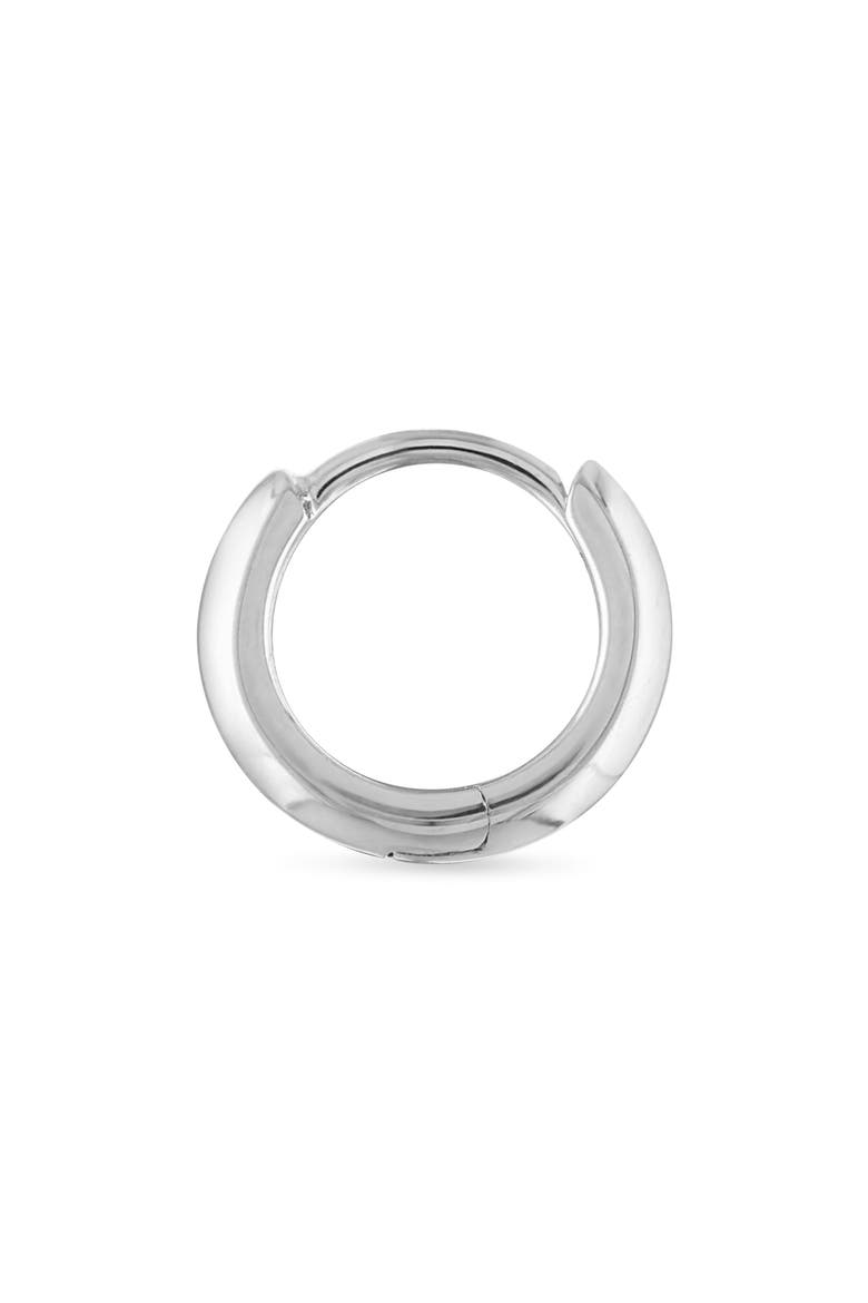 Vertex Single Hoop Earring, Alternate, color, WHITE GOLD