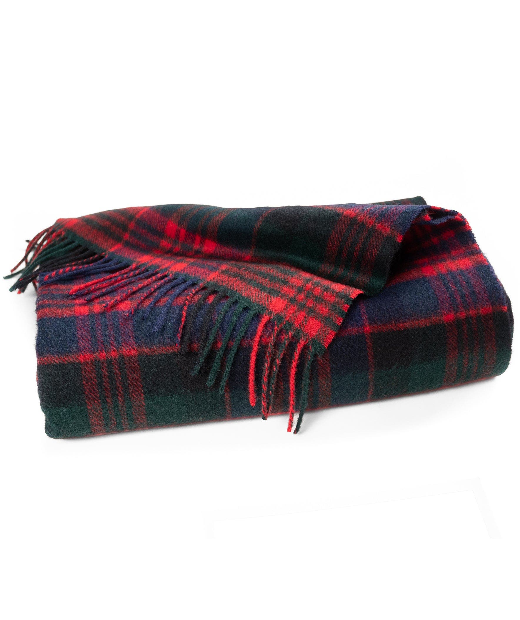 Prince of Scots Highland Tartan Tweed Merino Wool Throw