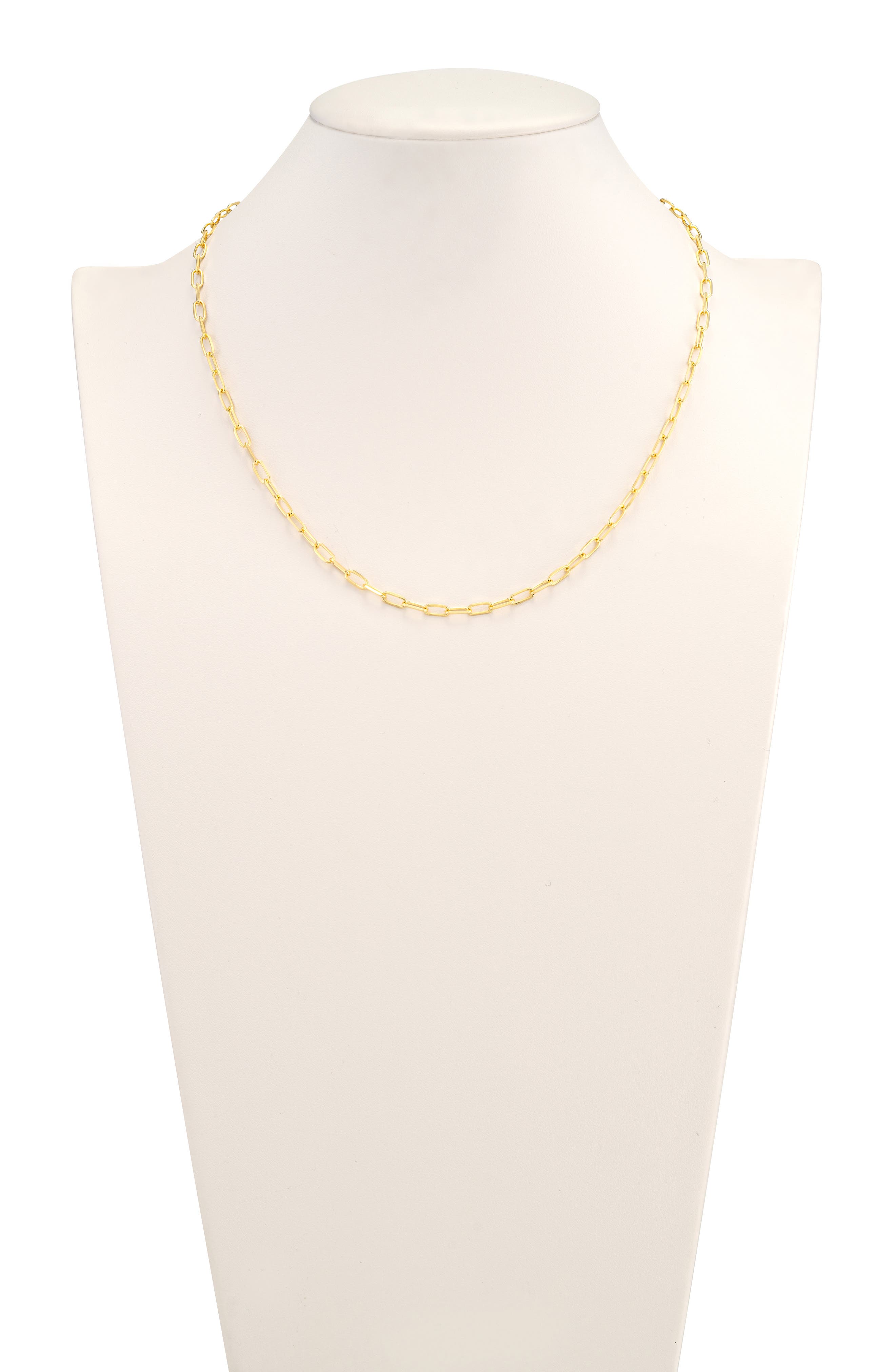 HAWLEY ST Diamond Cut Paper Clip Chain Necklace (Women) | Nordstromrack