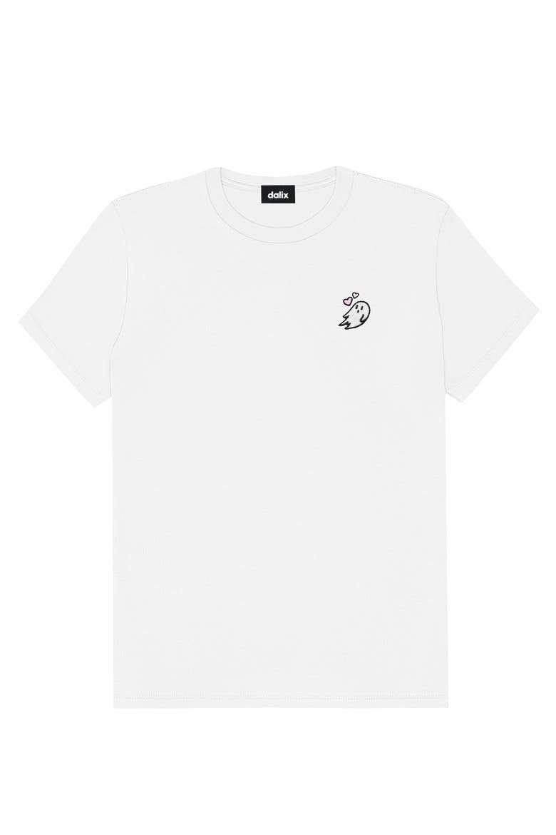 Heartly Ghost Tee, Alternate, color, White