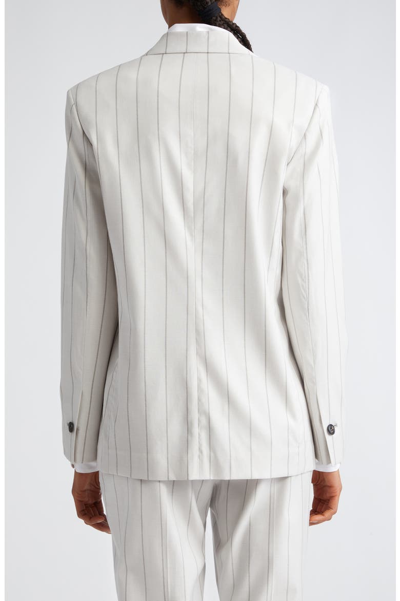 Pinstripe Blazer, Alternate, color, IVORY