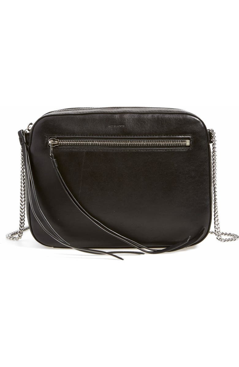 AllSaints 'Fleur de Lis' Crossbody Bag, Main, color,