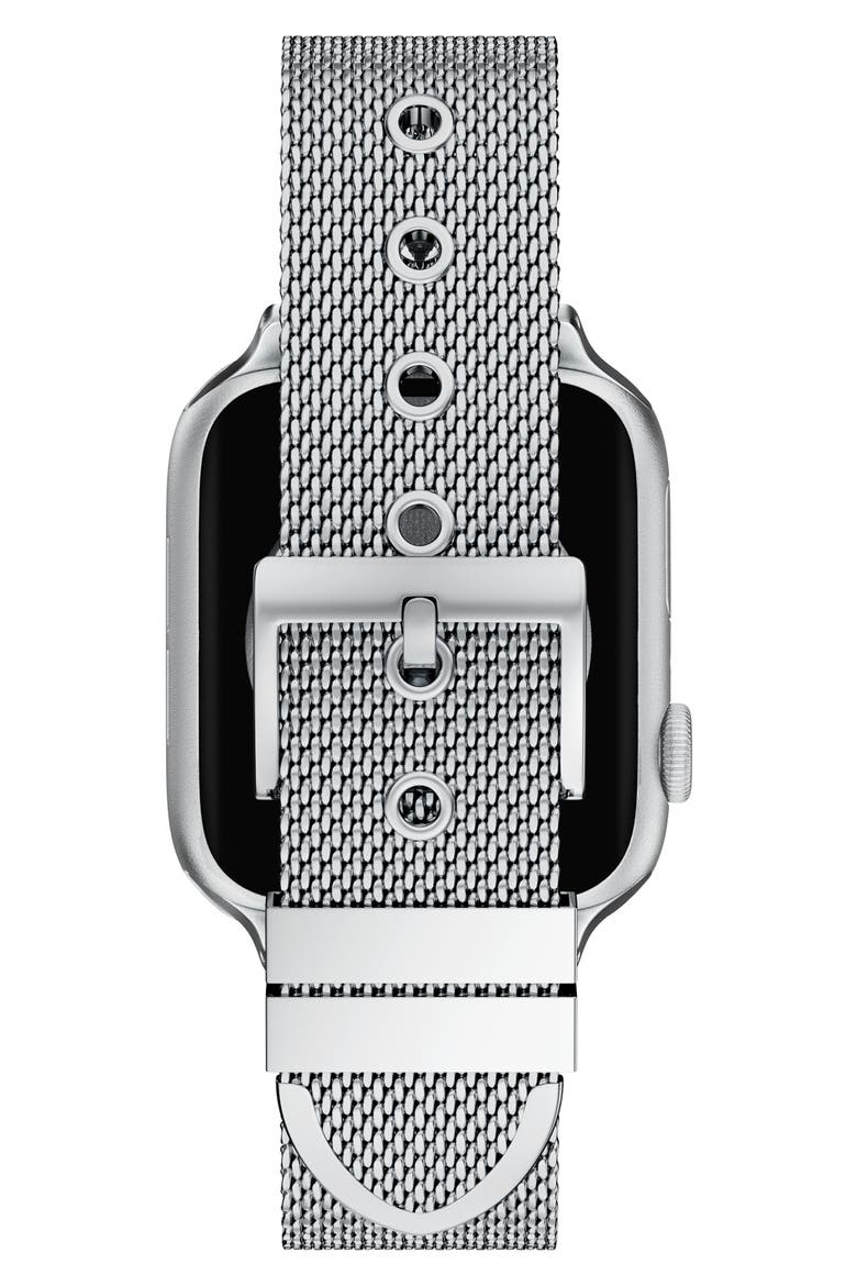 The Kira 18mm Apple Watch® Mesh Watchband, Alternate, color, SILVER