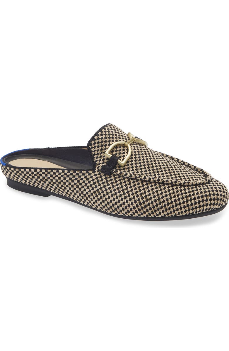 Rothy's Double Bit Bouclé Loafer Mule, Main, color, Classic Micro Check
