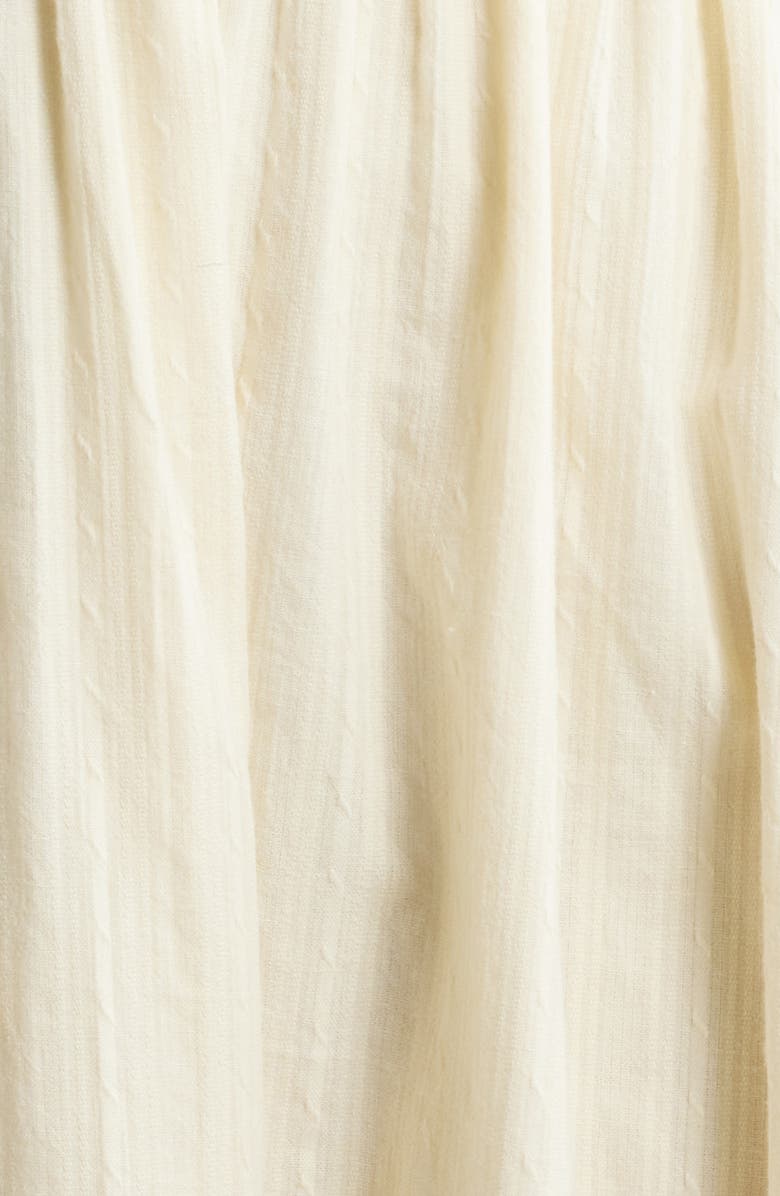 MOON RIVER Lace Embroidered Ruffle Sleeve Midi Dress, Alternate, color, Cream