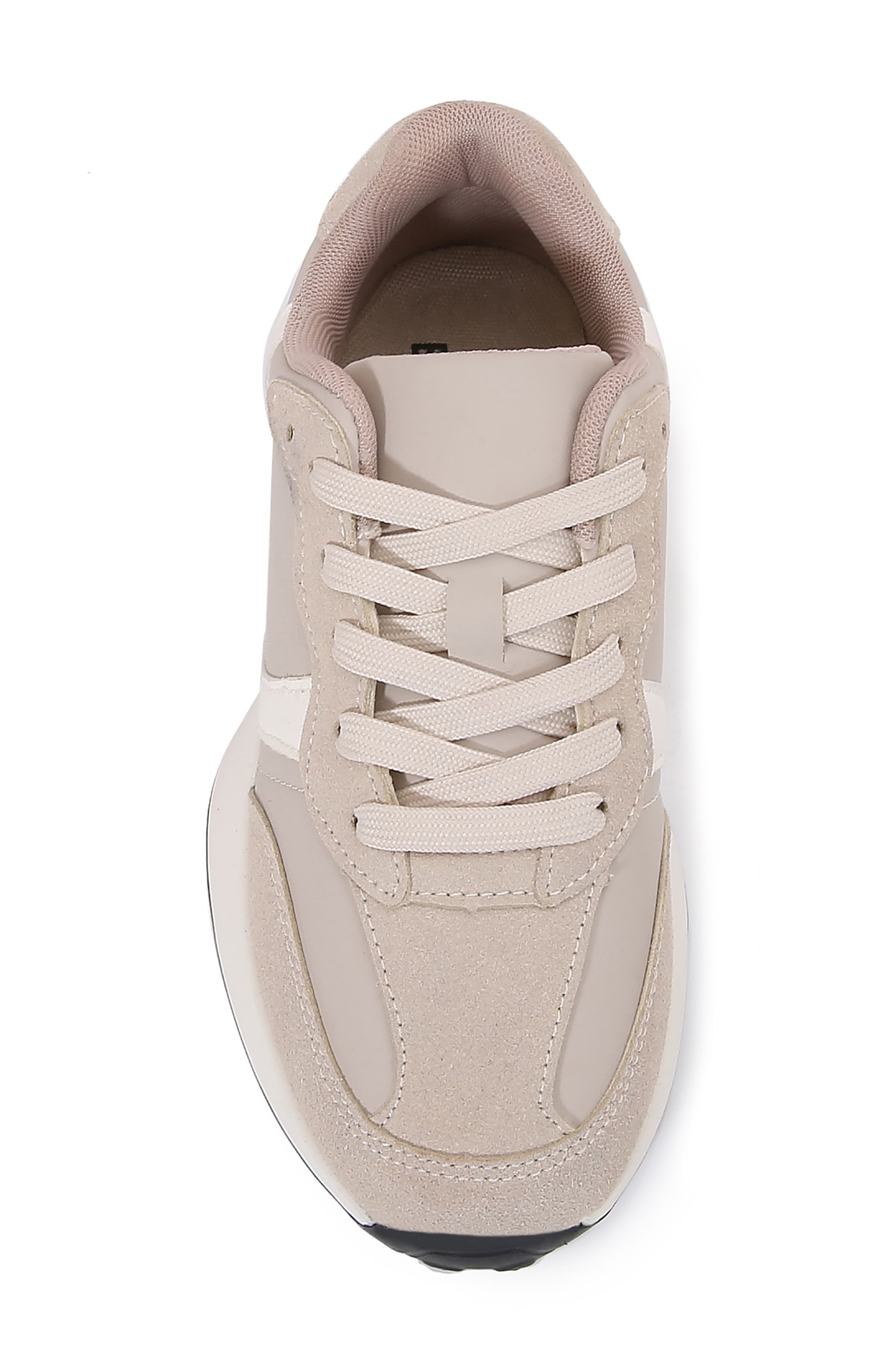 BERNESS Beyonce Retro Lace-Up Sneaker, Alternate, color, Beige