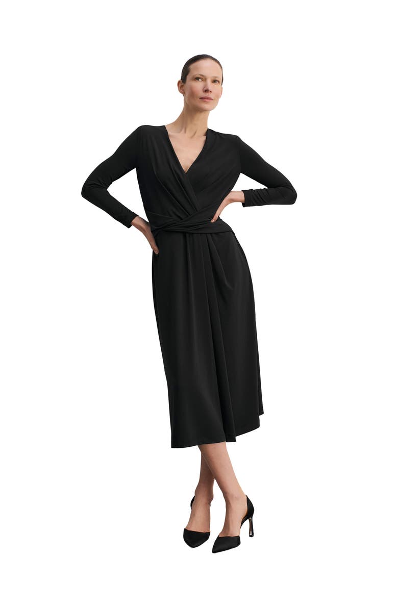 The Fold Auletta Jersey Dress, Main, color, Black