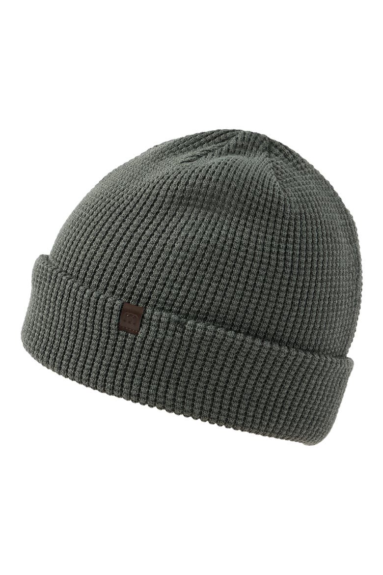 Cloud Waffle Beanie, Alternate, color, DARK OLIVE