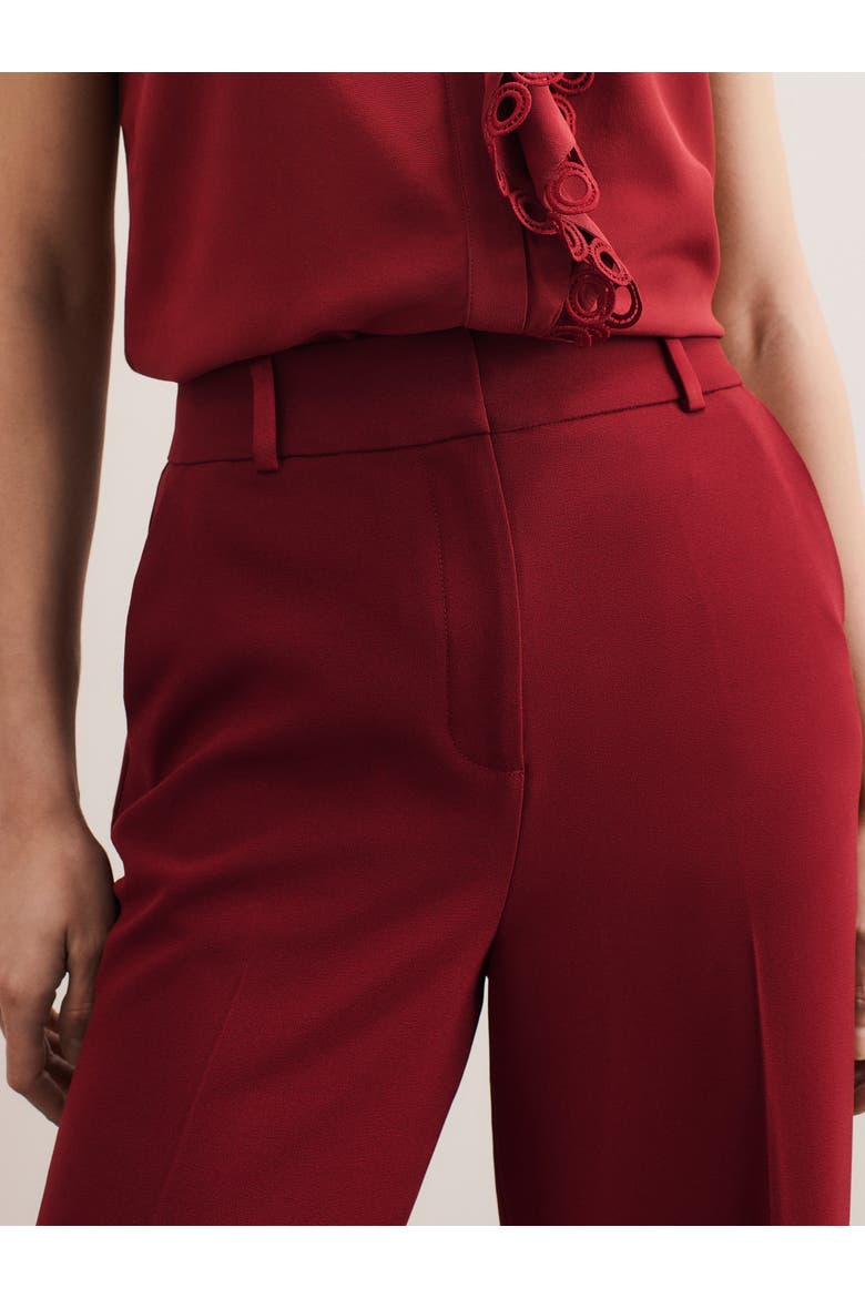Clever Crepe Adelaide Wide-leg Trousers, Alternate, color, Red