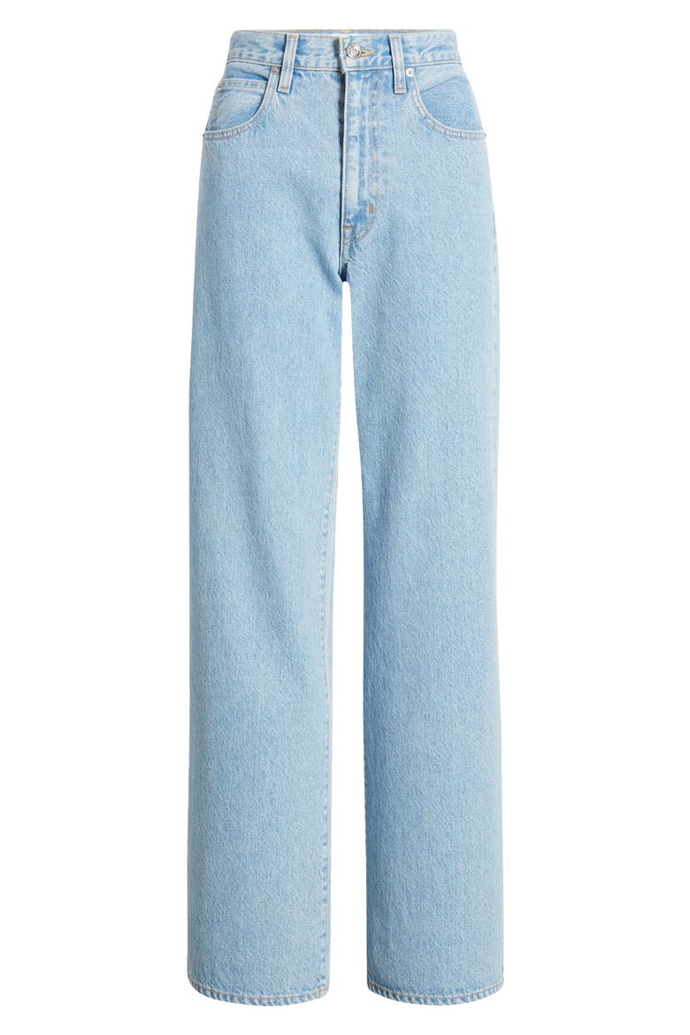 Grace High Waist Wide Leg Jeans, Alternate, color, POWDER BLU
