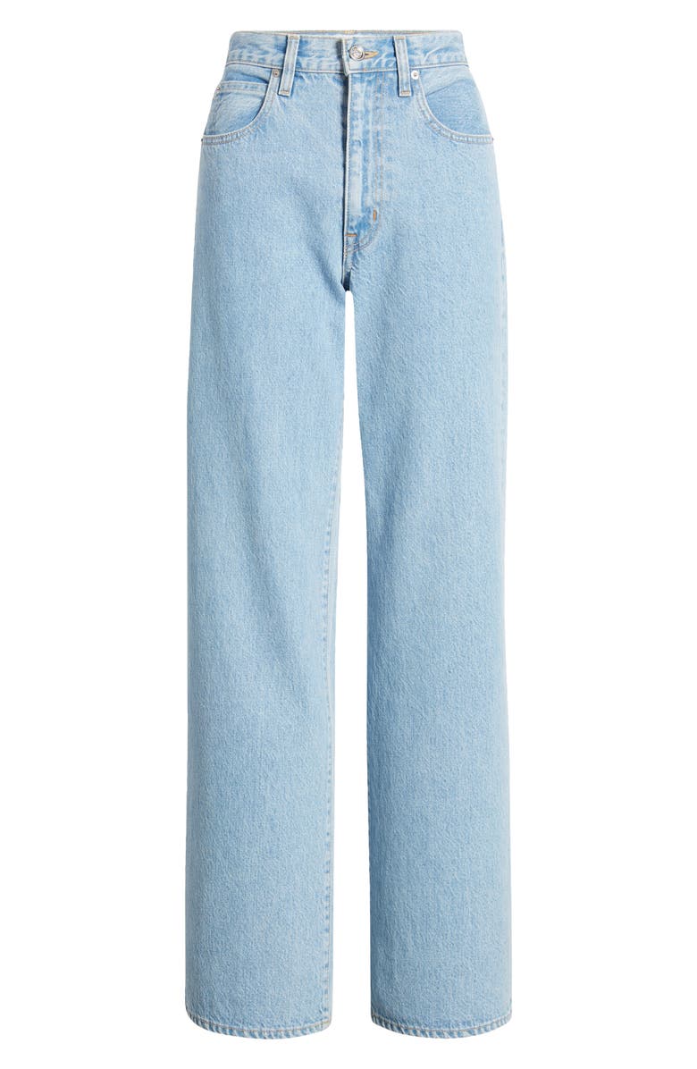 SLVRLAKE Grace High Waist Wide Leg Jeans, Alternate, color, Powder Blue