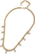 BaubleBar Mila Pisa Teardrop Station Necklace
