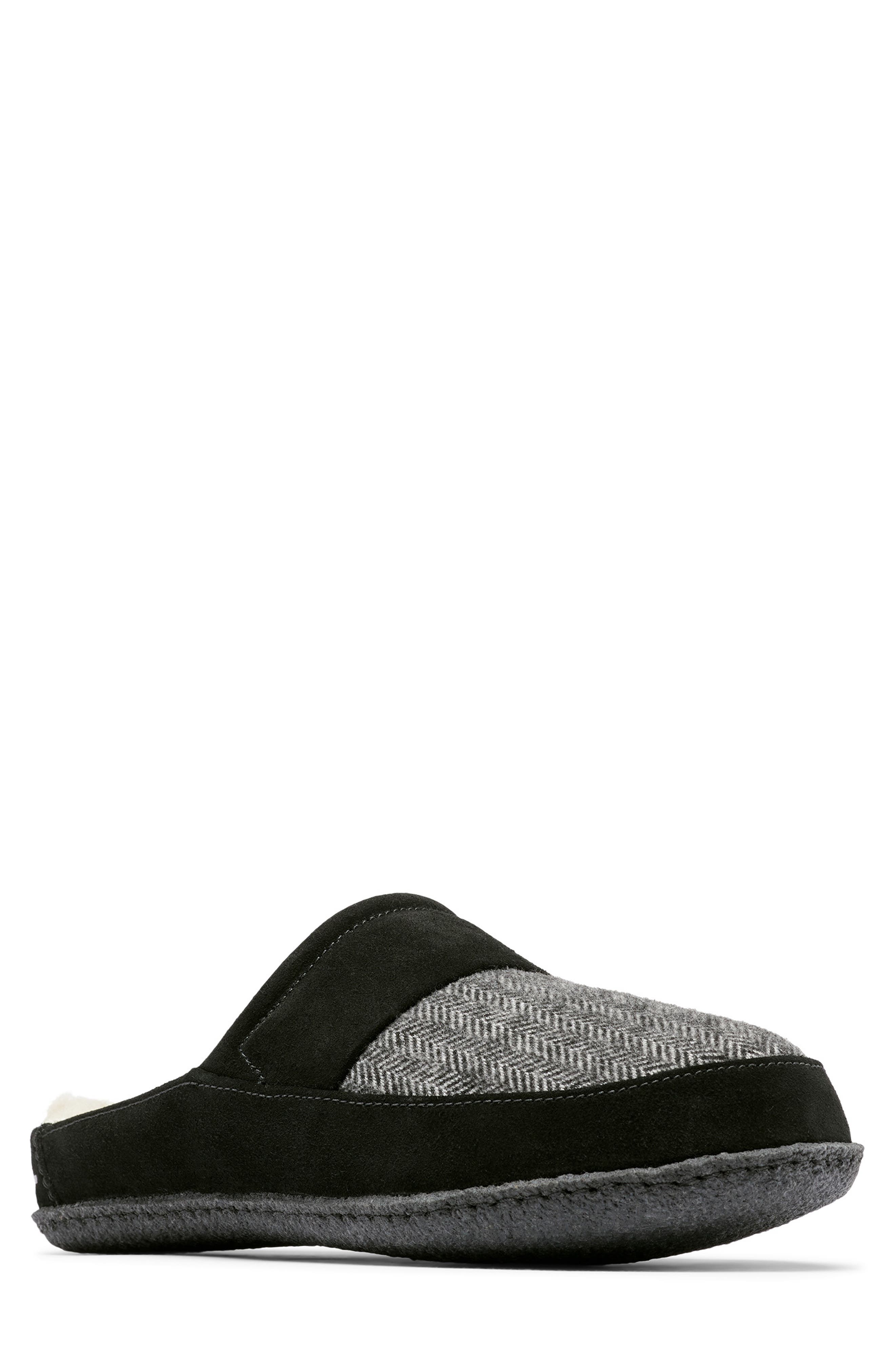SOREL Falcon Ridge II Faux Fur Lined Scuff Slipper, Main, color, 
