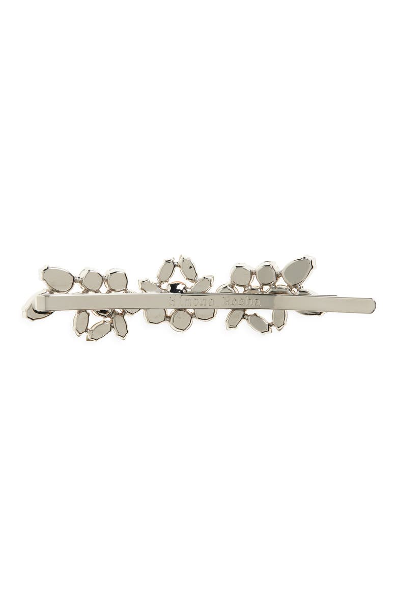 Heartbloom Crystal & Faux Pearl Hair Clip, Alternate, color, SAND OPAL/ CLEM/ PEARL
