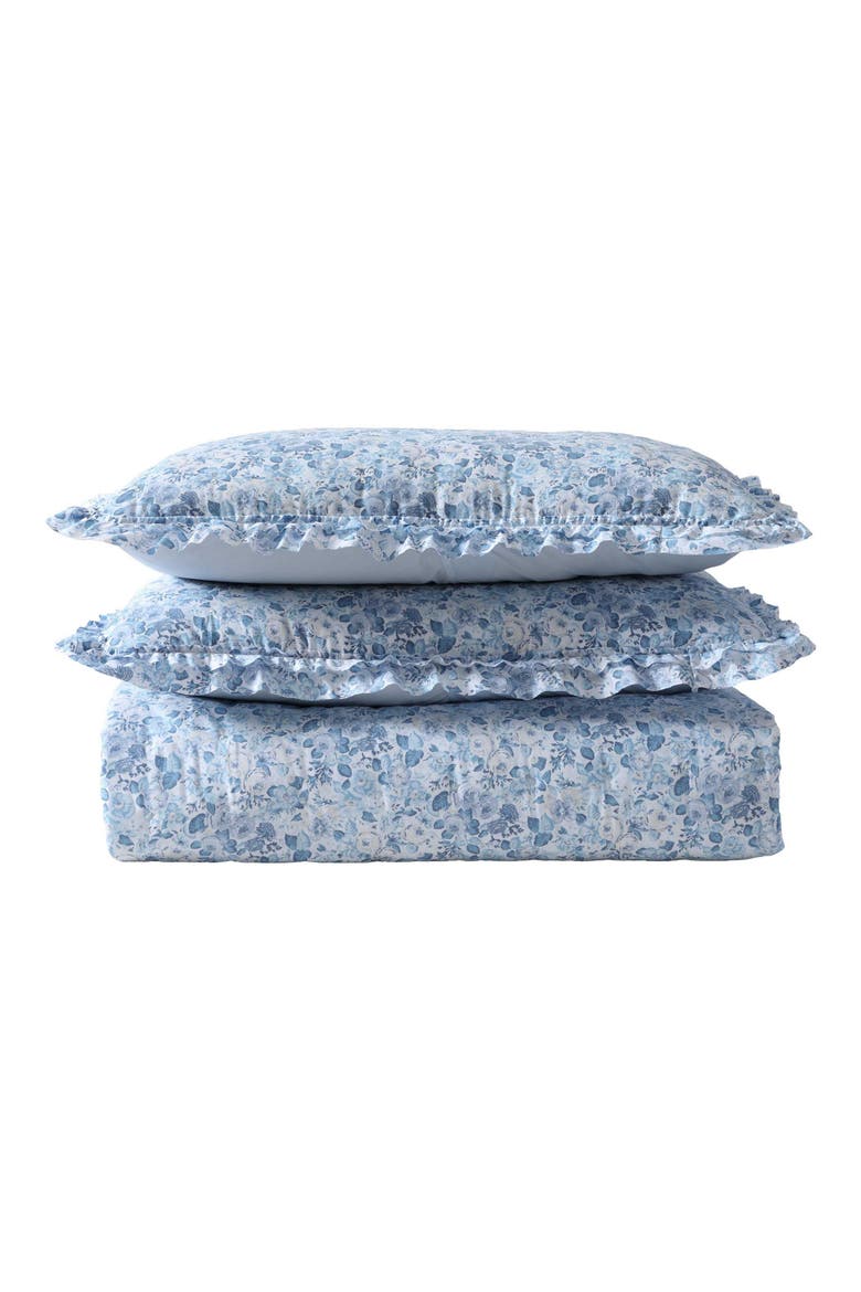 Quartet Quilt & Sham 3-Piece Set, Main, color, CASHMERE BLUE