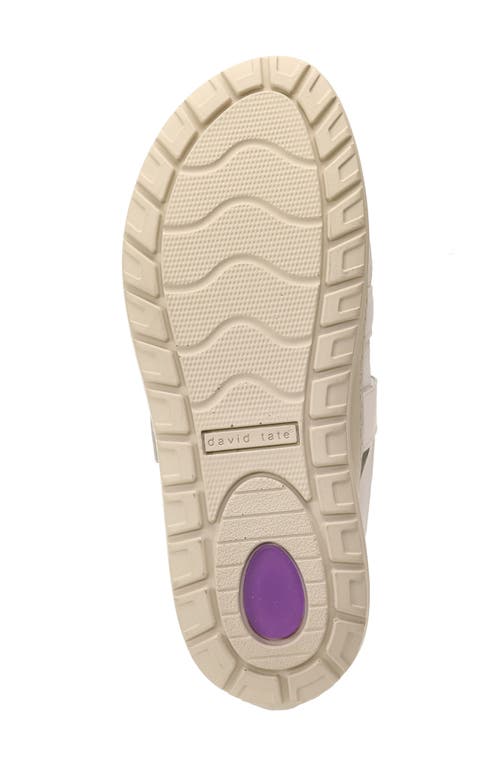 David Tate Femme Wedge Sandal In White