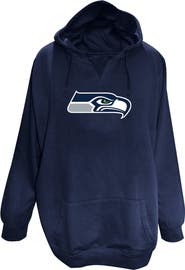 FANATICS Women's Fanatics College Navy Seattle Seahawks Plus Size V-Neck Pullover Hoodie