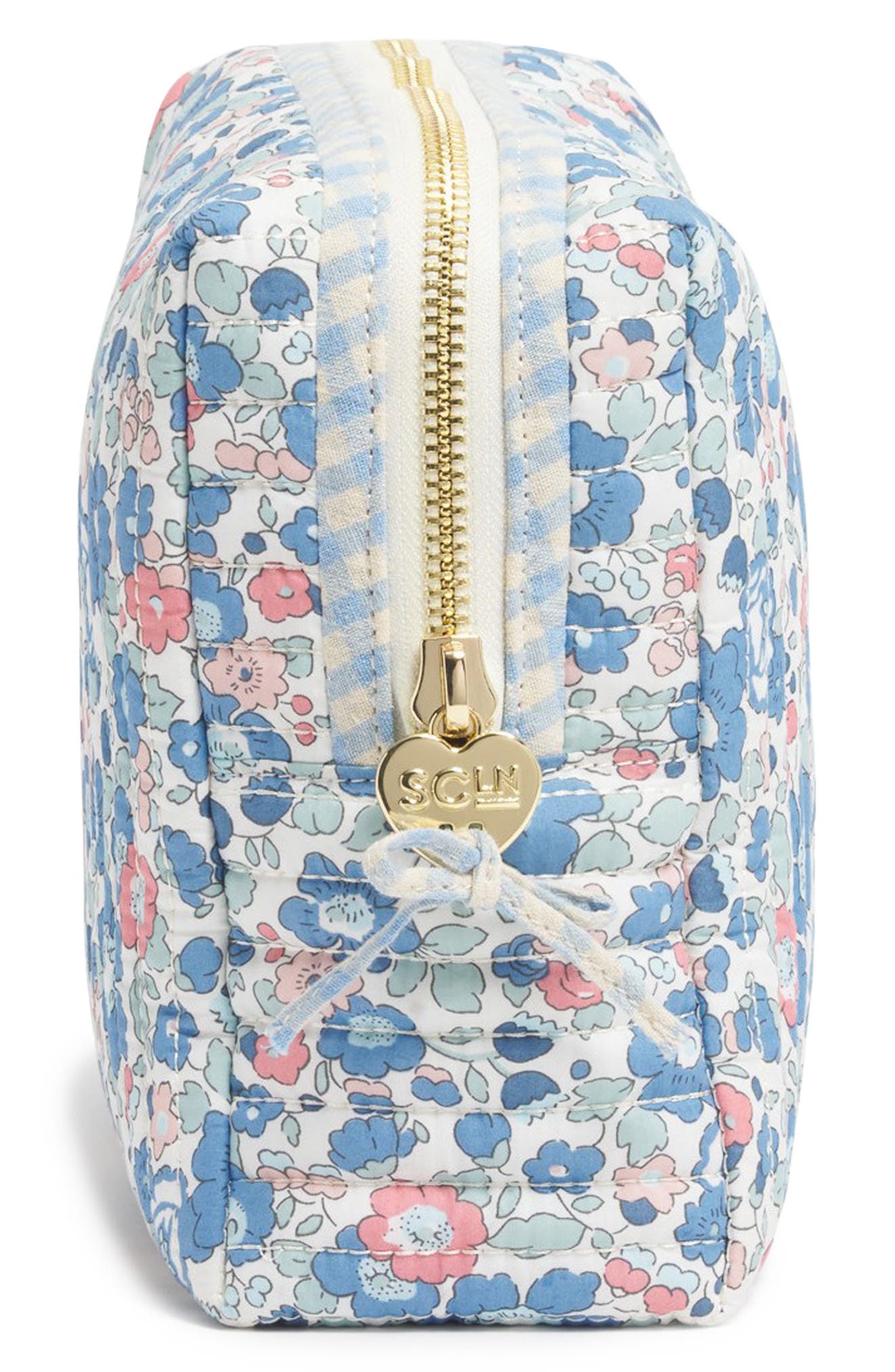 Stoney Clover Lane x Liberty Large Quilted Cotton Pouch, Alternate, color, Betsy