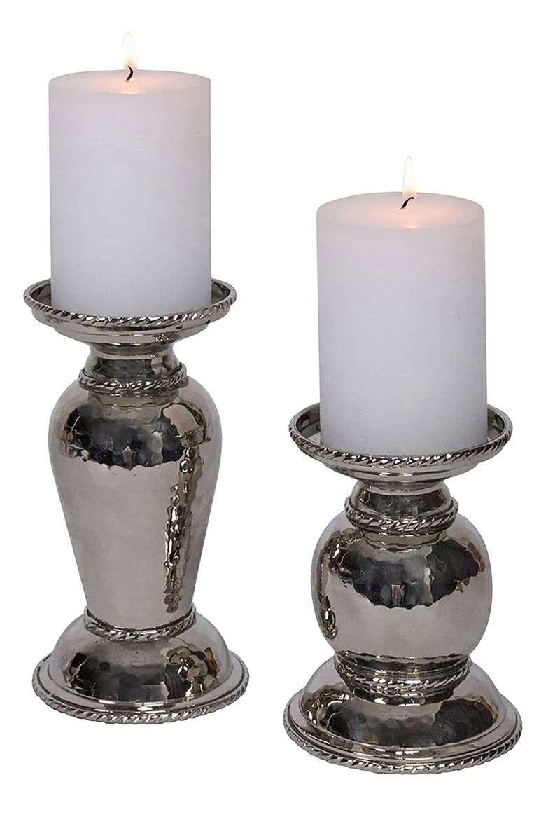 Juliska Graham 7-Inch Candleholder, Alternate, color, Silver