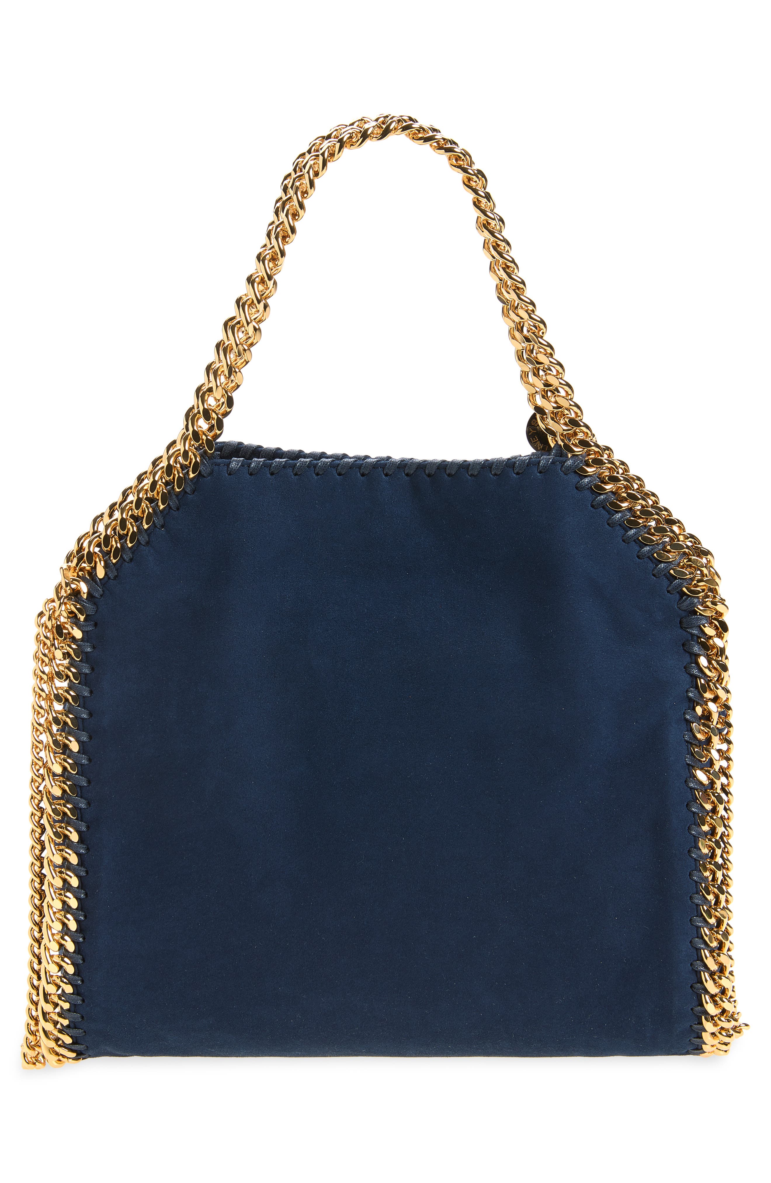 Mini Falabella Faux Suede Crossbody Bag, Alternate, color, NAVY