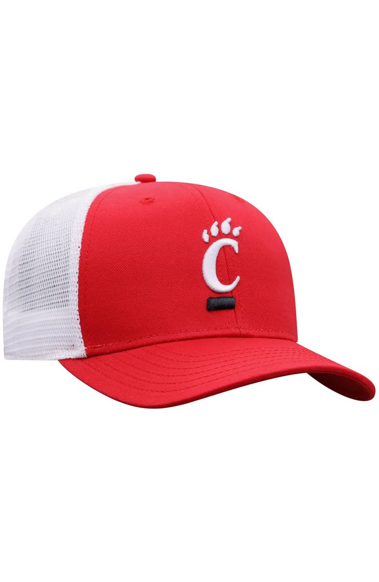 TOP OF THE WORLD Men's Top of the World  Red/White Cincinnati Bearcats Victory Baseline Adjustable Trucker Hat, Alternate, color, 