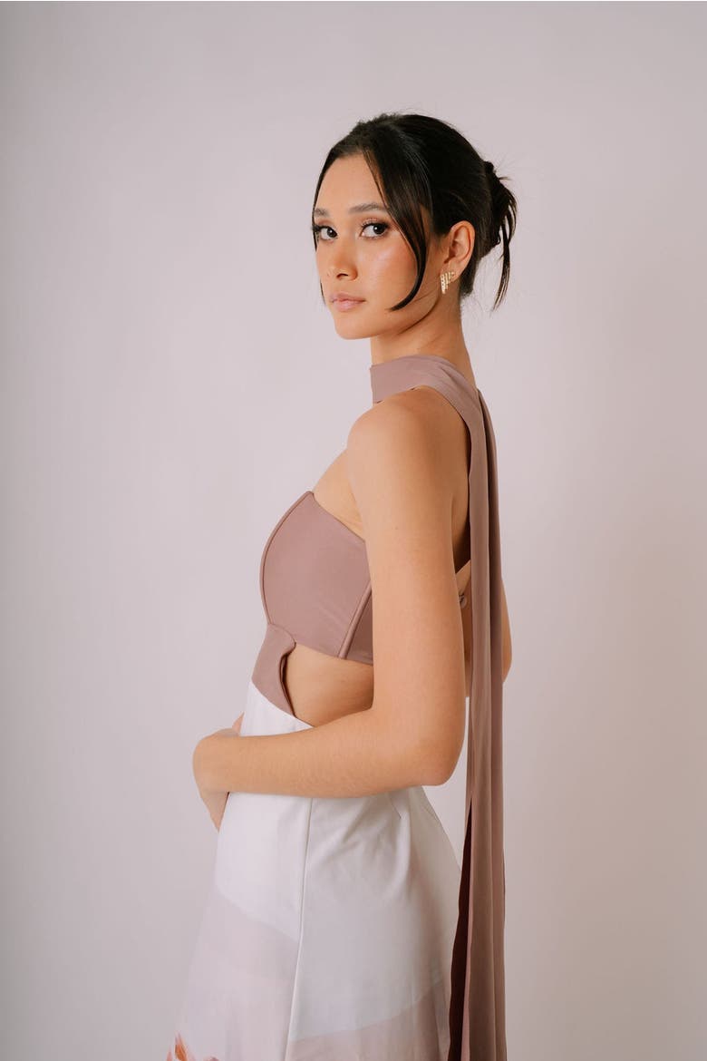 Bajareque Maxi Dress, Alternate, color, Brown