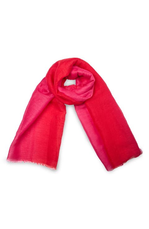 Two-Tone Linen Scarf