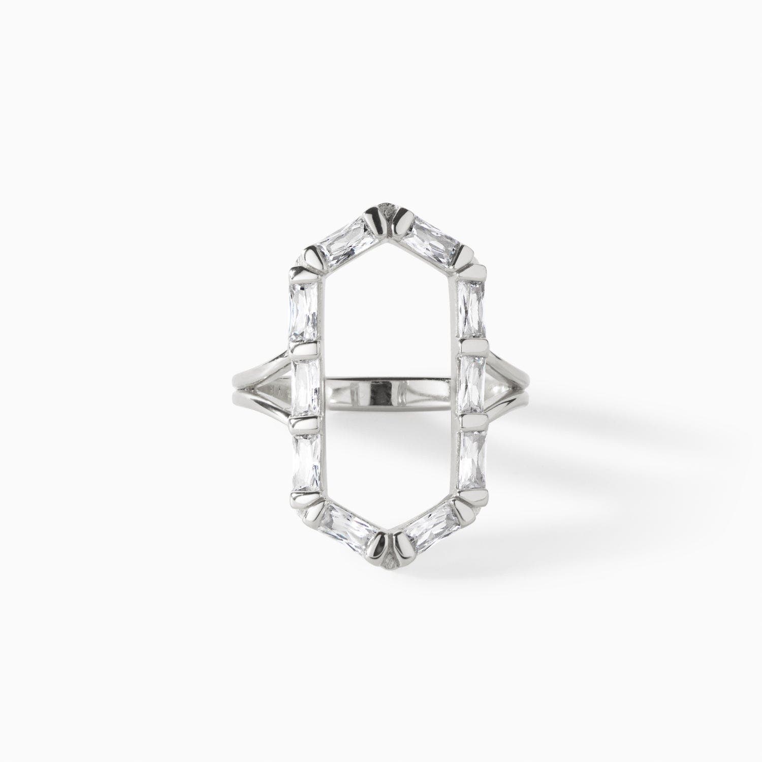 Sterling Silver/White CZ