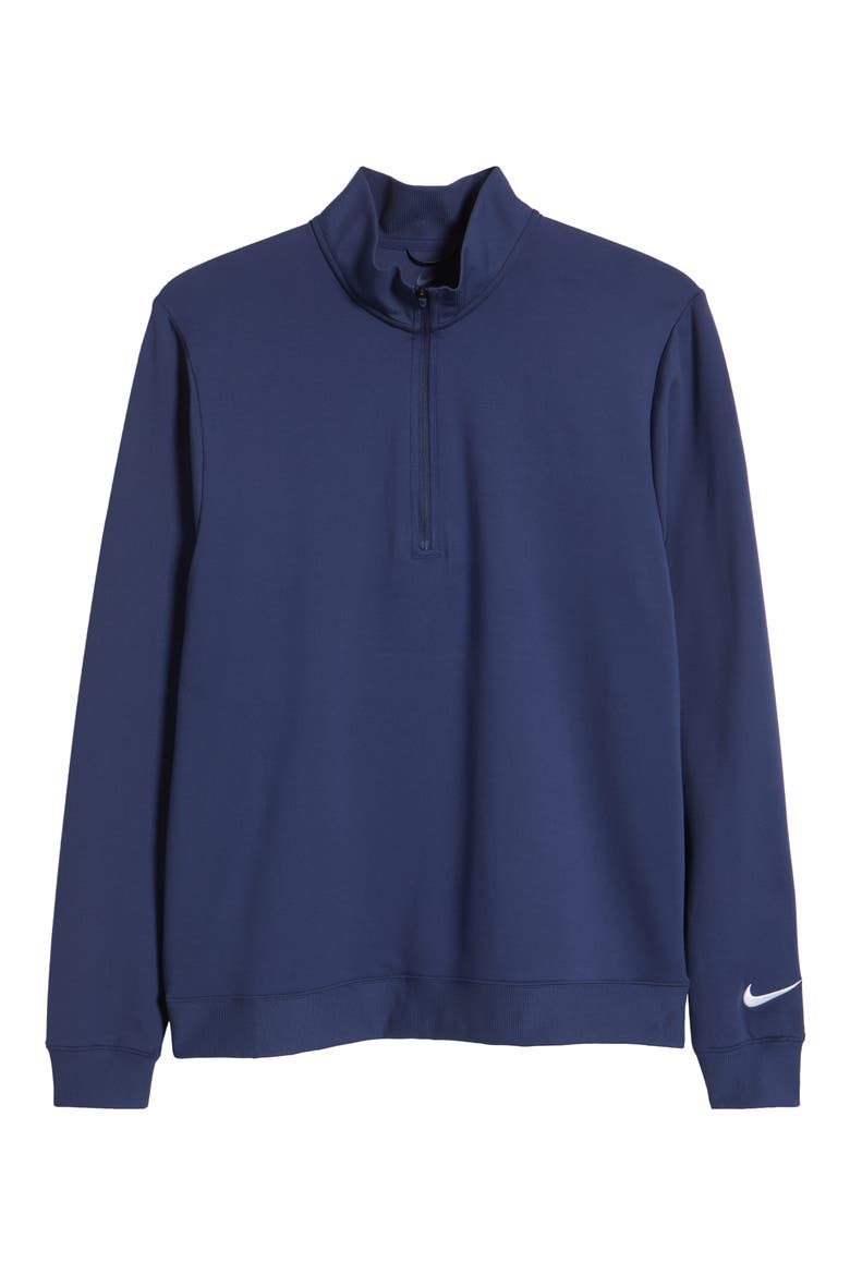 Dri-FIT Tour Half Zip Golf Pullover, Alternate, color, MIDNIGHT NAVY/ WHITE