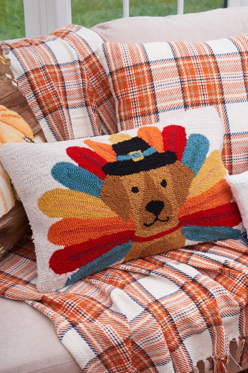 C & F Home C&f Home Pilgrim Turkey Pets Hooked Pillows In Multi