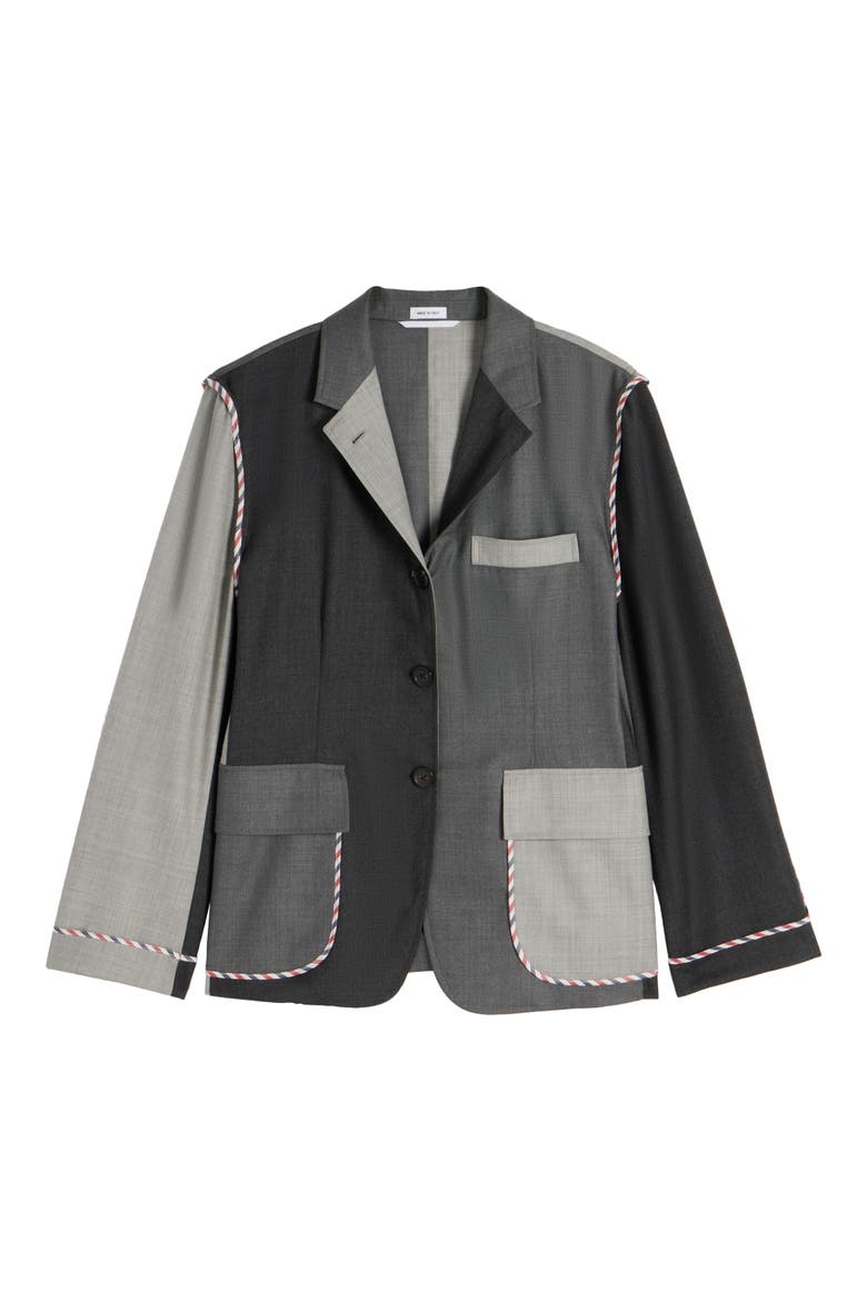 Fun-Mix Unconstructed Fit Wool Sport Coat, Alternate, color, DARK GREY