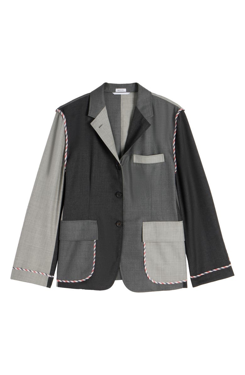 Thom Browne Fun-Mix Unconstructed Fit Wool Sport Coat, Alternate, color, 