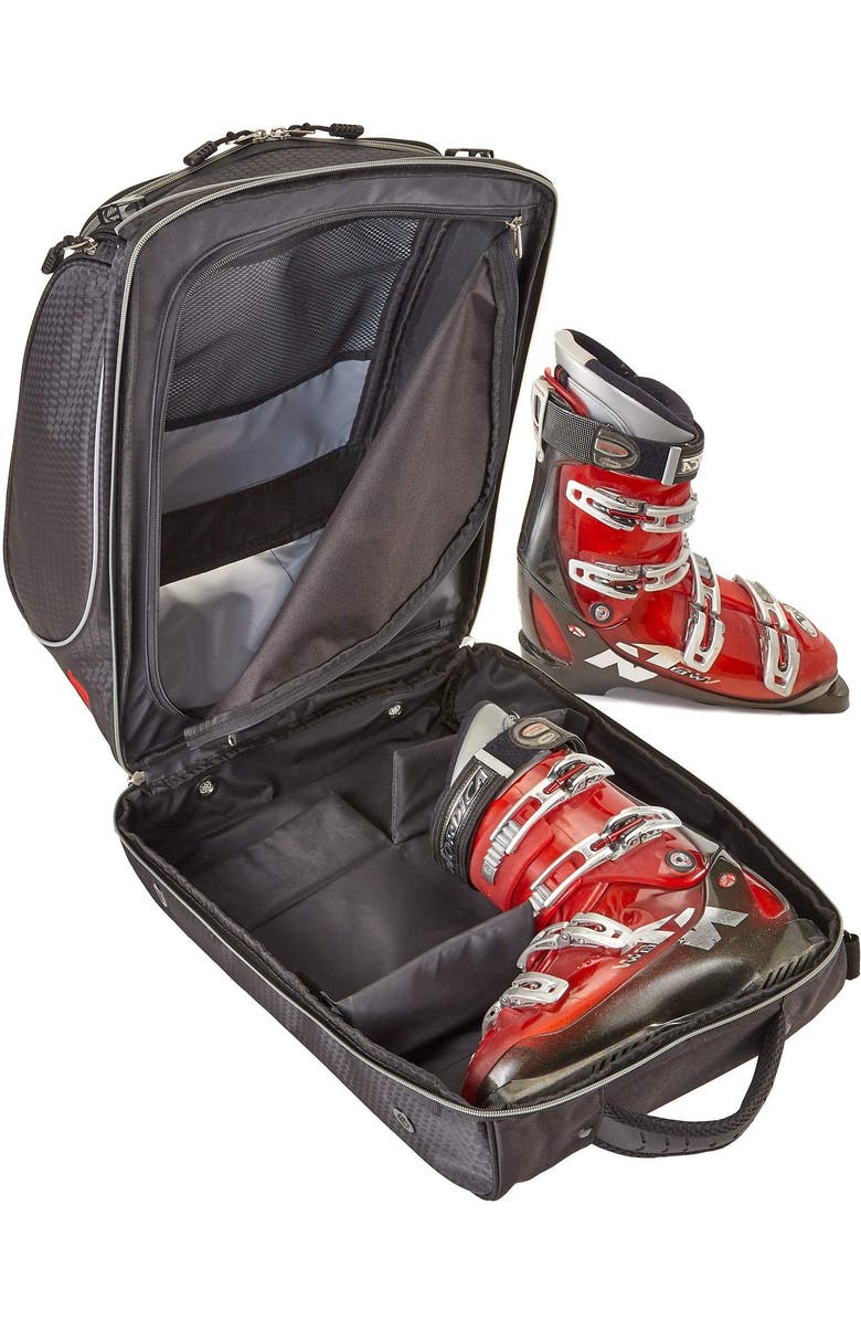 Athalon "Onboard" Convertible Boot Bag, Alternate, color, Black/Silver