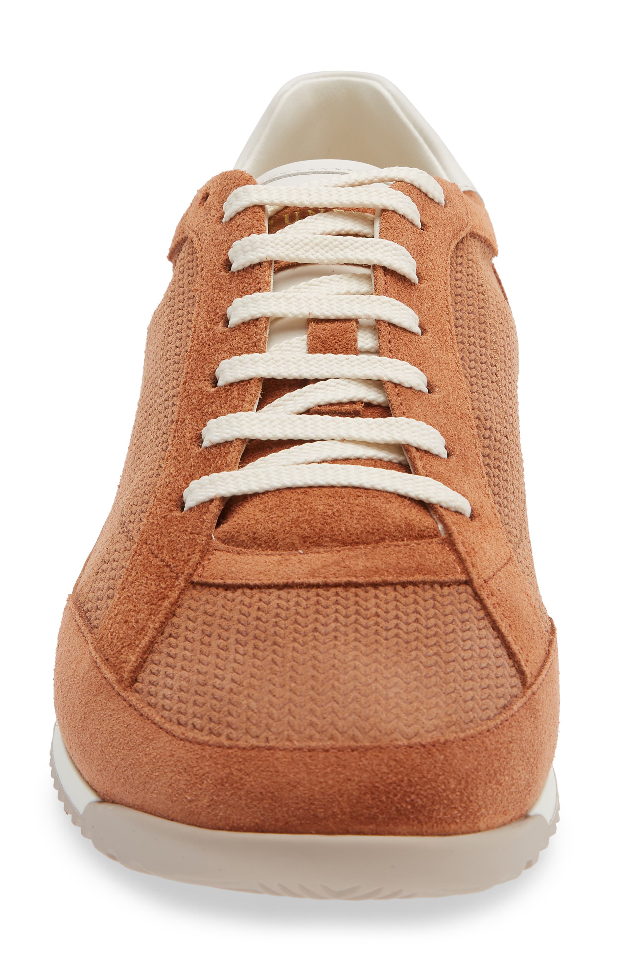 Brunello Cucinelli Minimal Knit Effect Sneaker, Alternate, color, Cme44 Burnt Orange