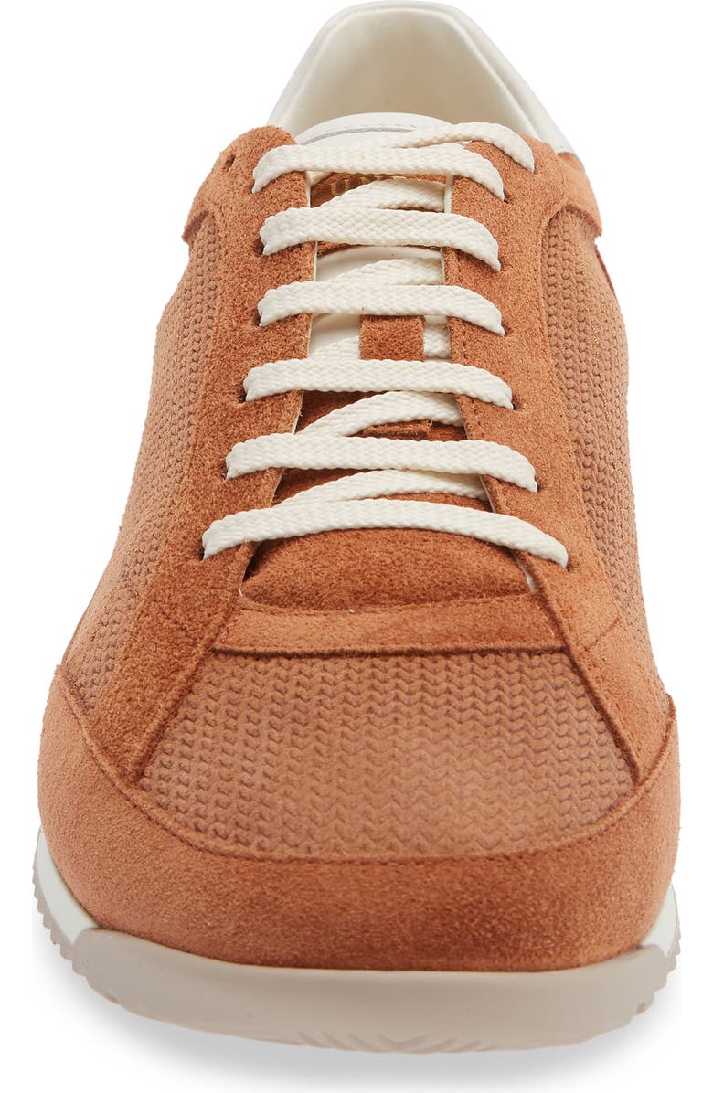 Brunello Cucinelli Minimal Knit Effect Sneaker, Alternate, color, Cme44 Burnt Orange